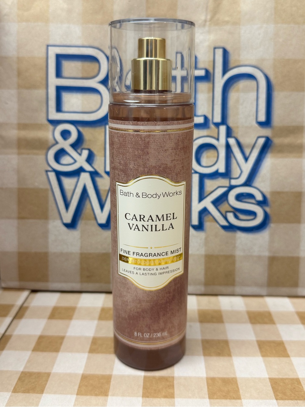 NEW B&BW Caramel Vanilla Fragrance for body & hair ,full size